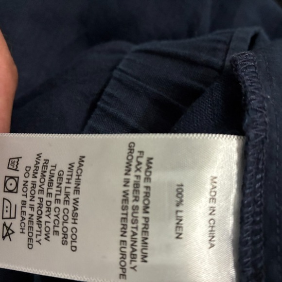 Quince European Linen Ankle Pants Womens Size S Cropped Pull On Elastic Waist - Picture 4 of 7